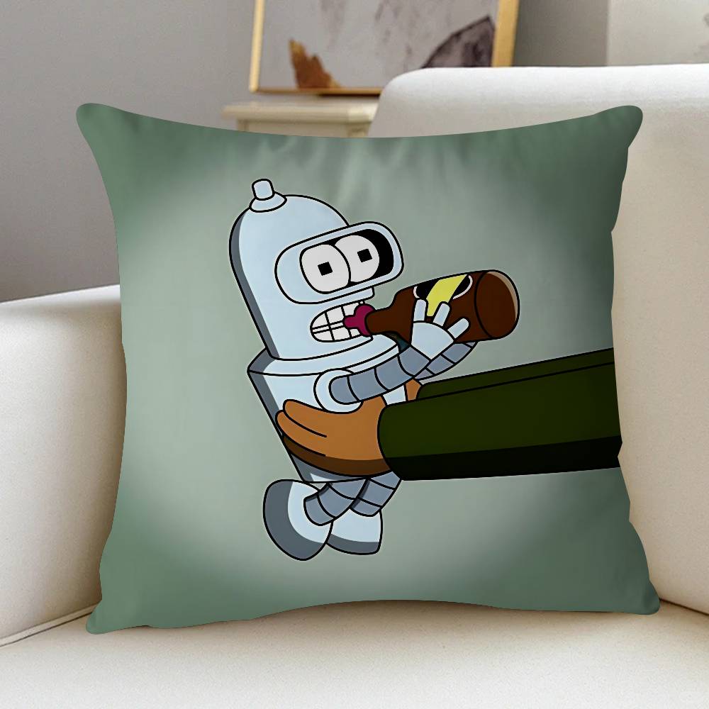 Cartoon Bender Pillow Gifts Home Office Furnishings Bedroom Sofa Car Cushion Cover Case 45x45cm