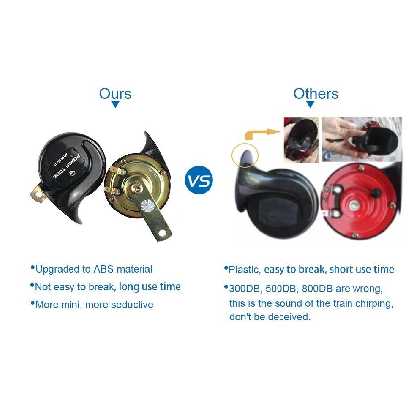 Universal Super Loud Snail Car Horn 115DB For VW Ford BMW 3/5/7 Series E46 E60 E66 F10 F11 E90 G28 Hyundai Truck Motorcycle ATVs