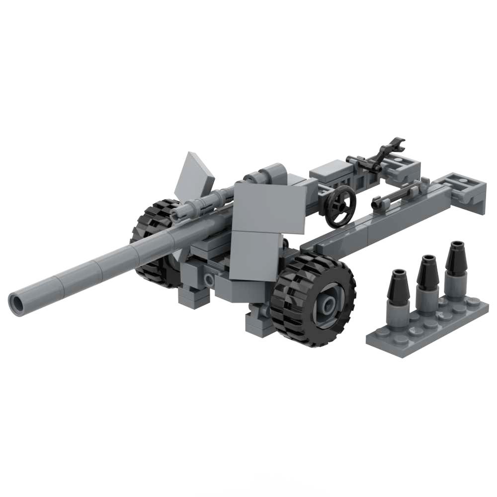 Stavebnice M777 Houfnice Flak 36 pak40 M102 M198 Bofors 40mm Protiletadlové Protitankové Dělo Dělostřelectvo Bitevní Lodi Vojenská Stavebnice