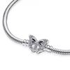 Pandora Moments Butterfly Classic Snake Chain Bracelet 590782c01