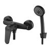 Wand-Duscharmatur mit Duschset Schwarz Atez Kuchinox
