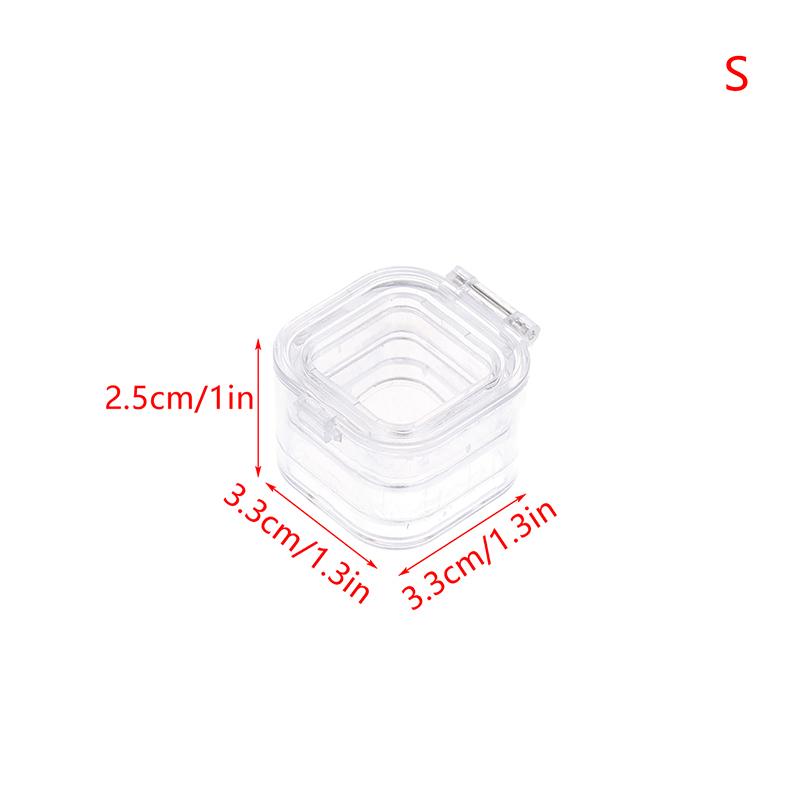1 Pcs Plastic Dental Lab Box With Film Dentist False Tooth Case Box With Membrane Storage Boxes Denture Teeth Container Case
