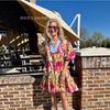 New E-Commerce Loose And Casual Comfortable V-Neck Floral New Printed Dress