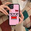 Cute Domo-kun Phone Case Silicone PC+TPU For For iPhone  11 12 13 14 15 16 Plus Pro Max Cover