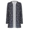 Women's Halloween Long Sleeve Cardigan Cardigan Spooky Pattern Top Coat