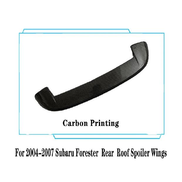 For 2004-2007 Subaru Forester Rear Roof Lip Spoiler Tail Wings ABS Material Black Carbon Car Tuning Styling Body Kit Accessories