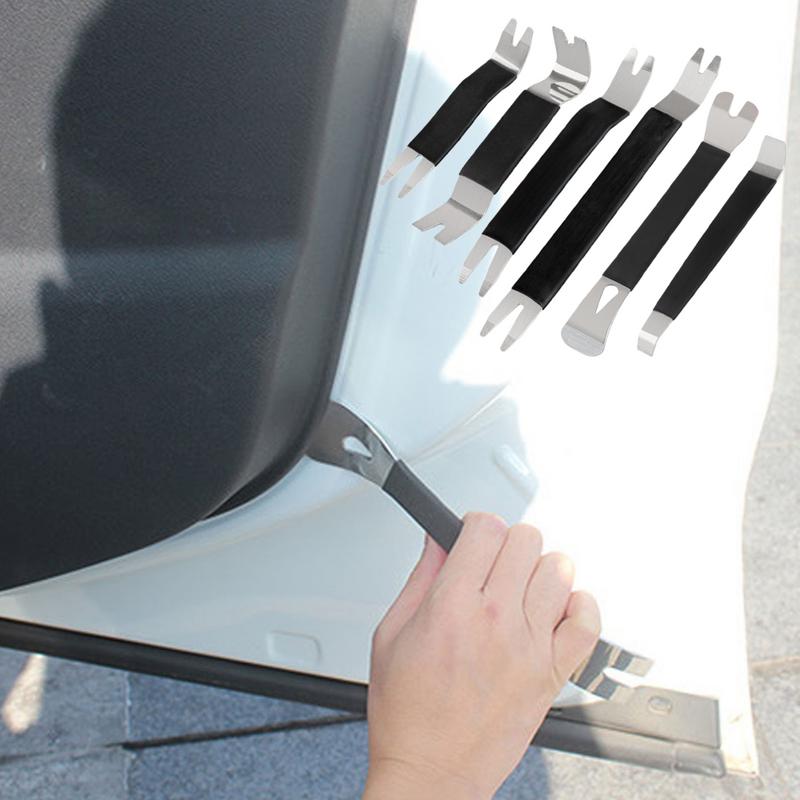 Trusă de scule pentru îndepărtarea garniturii auto, 6X, instrument profesional pentru îndepărtarea panourilor de ușă, instrument de levier fără zgârieturi, scule auto pentru caroserie, panouri de uși audio