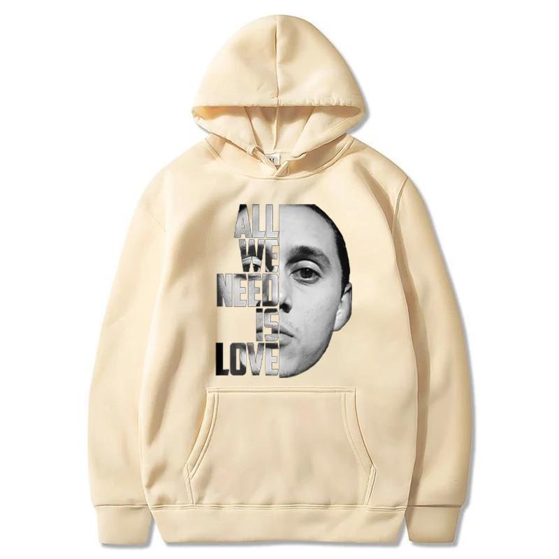 Canserbero Hoodies Herren Mode Rapper Grafik Bedruckte Sweatshirts Damen Lässig Harajuku Streetwear Trainingsanzug Kapuzenpullover