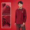 Hodo 2026 New Year Zodiac Red Long-Sleeve T-Shirt with Success Motif (Unisex)