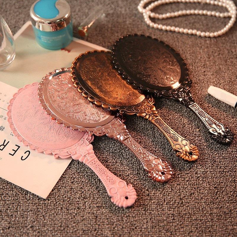 Cosmetic Mirror Vintage Handheld Mirror Travel Mirror Portable For Makeup Application Gifts Women