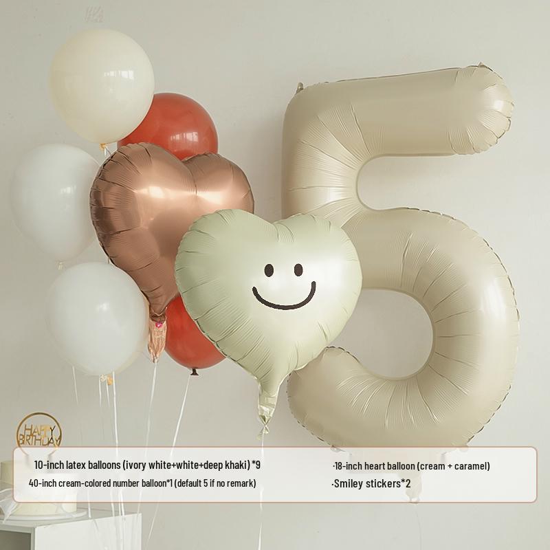 Children's 1st Birthday Number Balloons for Party Decorations and Photo Props.