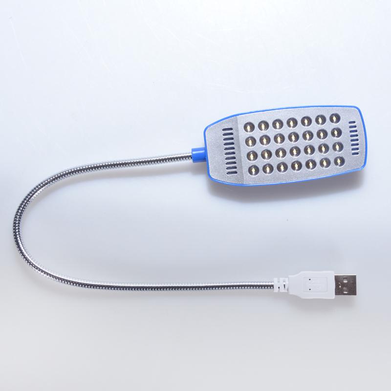 USB Flexible Mini Light 360° Adjustable 28 LED Desk Reading Lamp For Laptop PC Computer