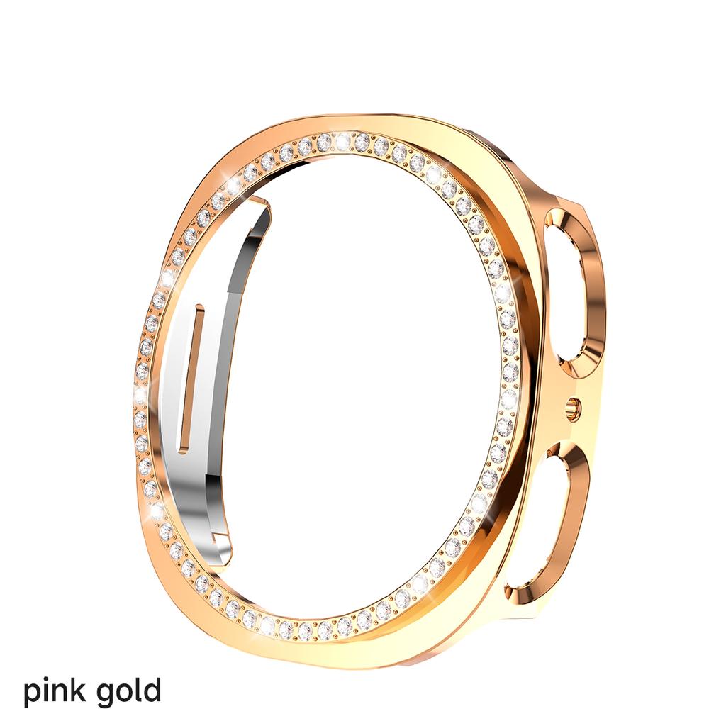 Bling Case for Samsung Galaxy Watch 8 Diamond Bumper With Hollow PC Protective Cover for Samsung Galaxy Watch 8 40mm 44mm