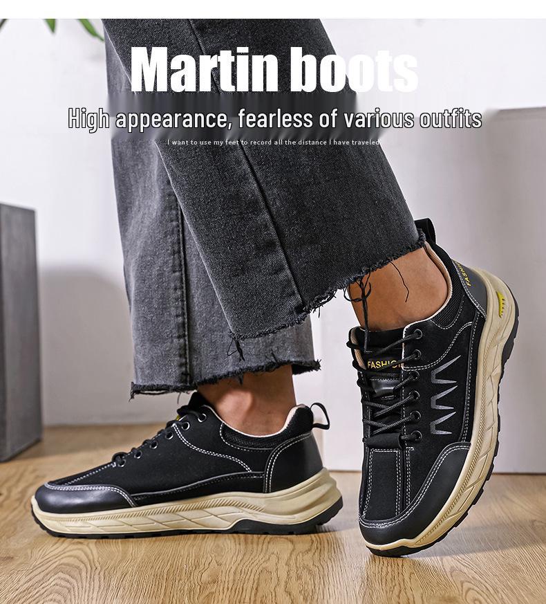Cross-Border Men's Plus Size Hiking and Driving Sneakers - Autumn/Winter Fashionable Casual Shoes