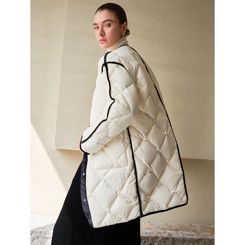 Sancai 2024 Autumn Color-block Duck Down Jacket