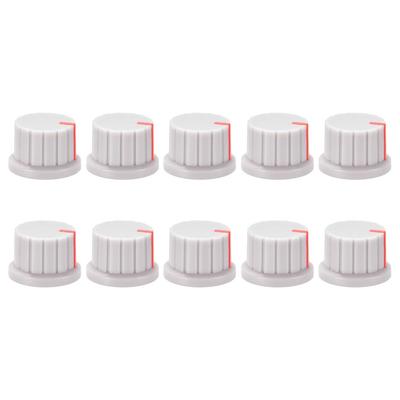 Uxcell Speaker 24mm Diameter 15mm Height Effect Pedal Amplifier Black Potentiometer Knob 10 Pieces Red Mark