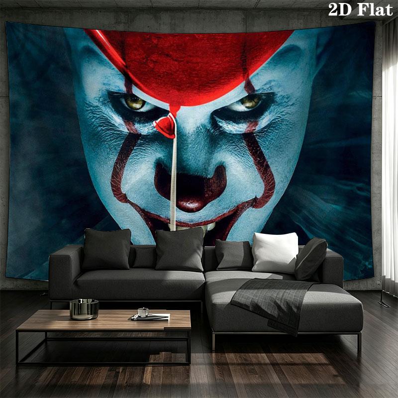 IT Wall Tapestry, Aesthetic Printed Fabric Blanket, Suitable for Bedroom, Living Room, and Home Decor.