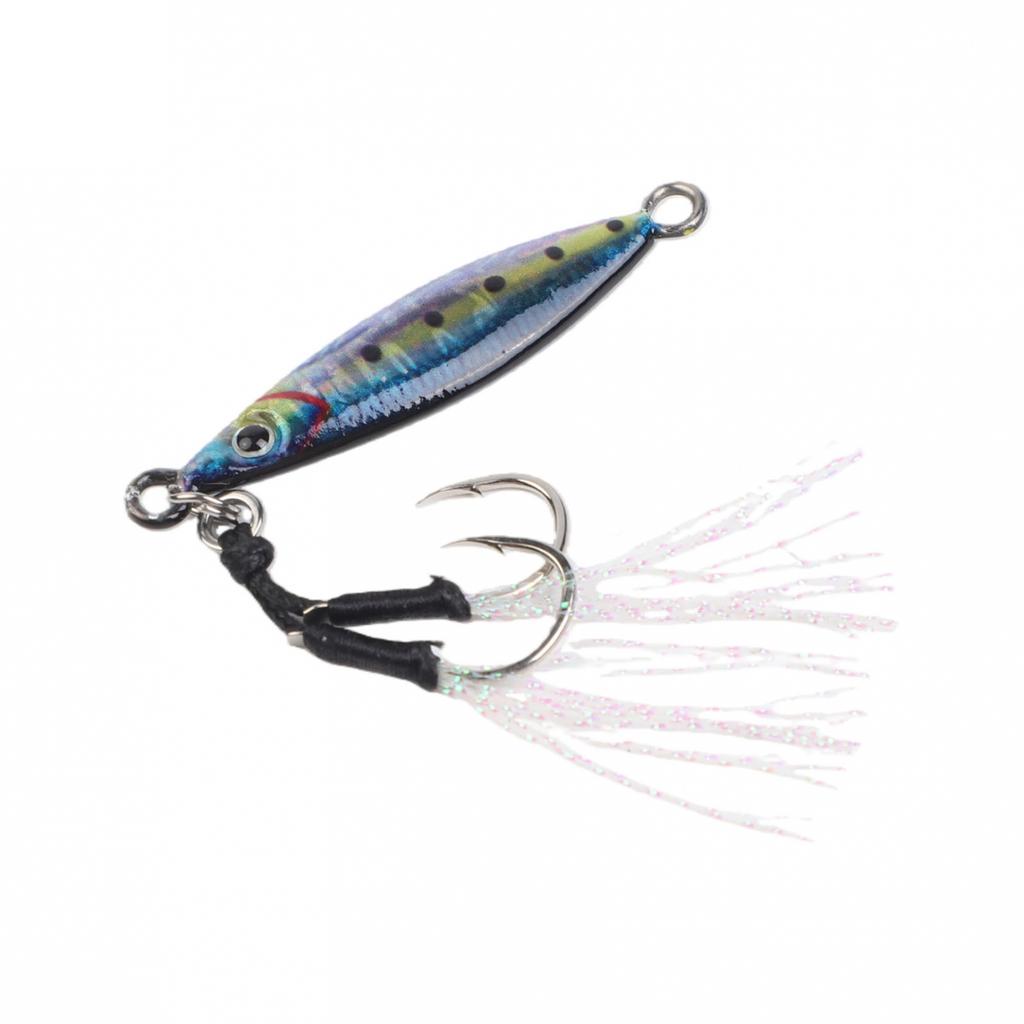 Lifelike Action Bait Metal Spoon Jig Sinking Fishing Lure Fast Sinking Design