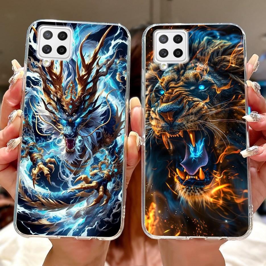 For Samsung Galaxy A22 4G Case SM-A225F Cool Dragon Painted Cover Soft Slim Phone Case For Samsung A22 A 22 Galaxy A42 5G Fundas