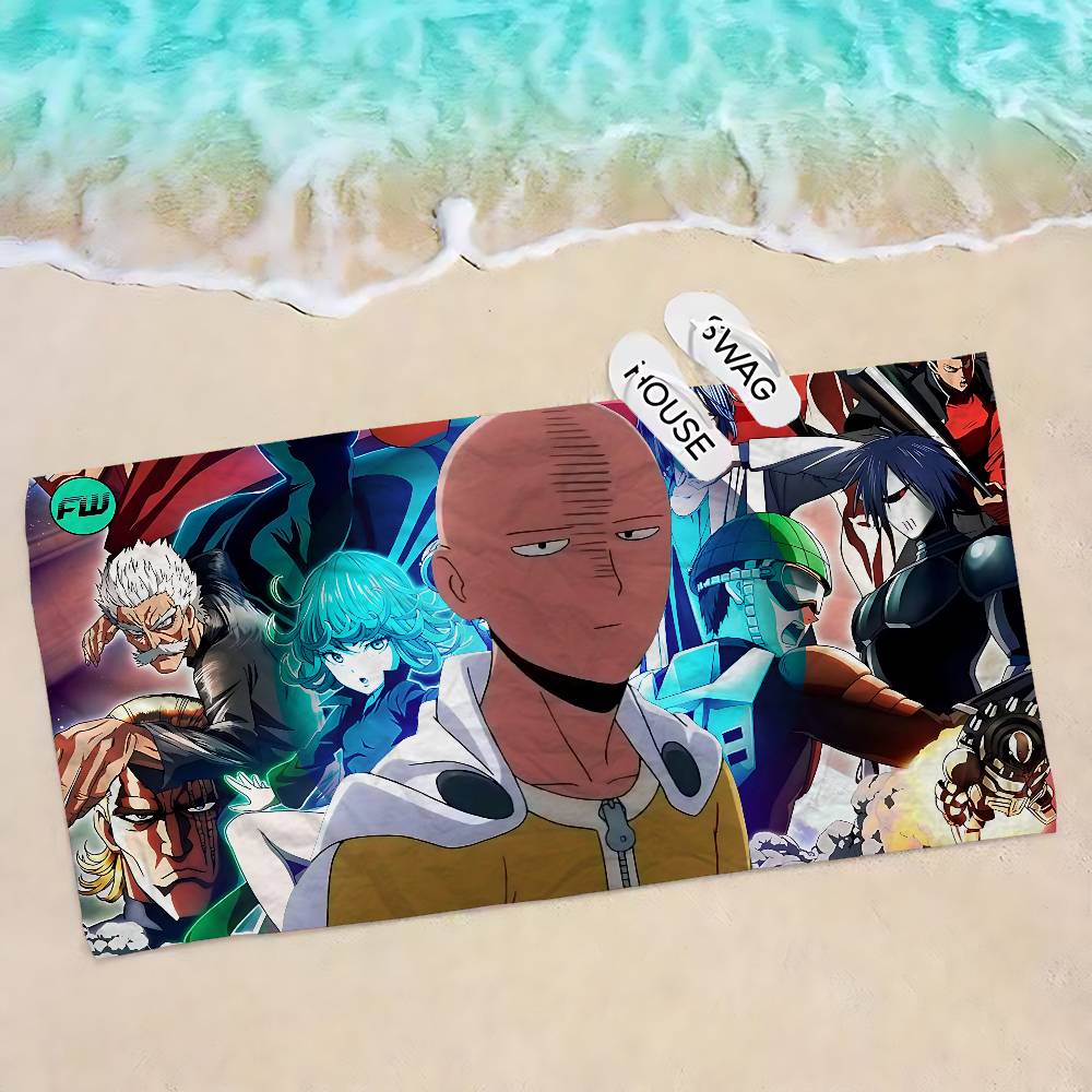 

Anime One Punch Man Microfiber Beach Towel Absorbent Quick dry Soft Yoga Swimming Resort Mountain Climbing Towel W30*H60(CM)