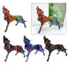Wolf Statue Collecting Wear Resistant Keepsake Vivid Details Desk Ornament Resin Sculpture for Patio Balcony Office Shelf Indoor