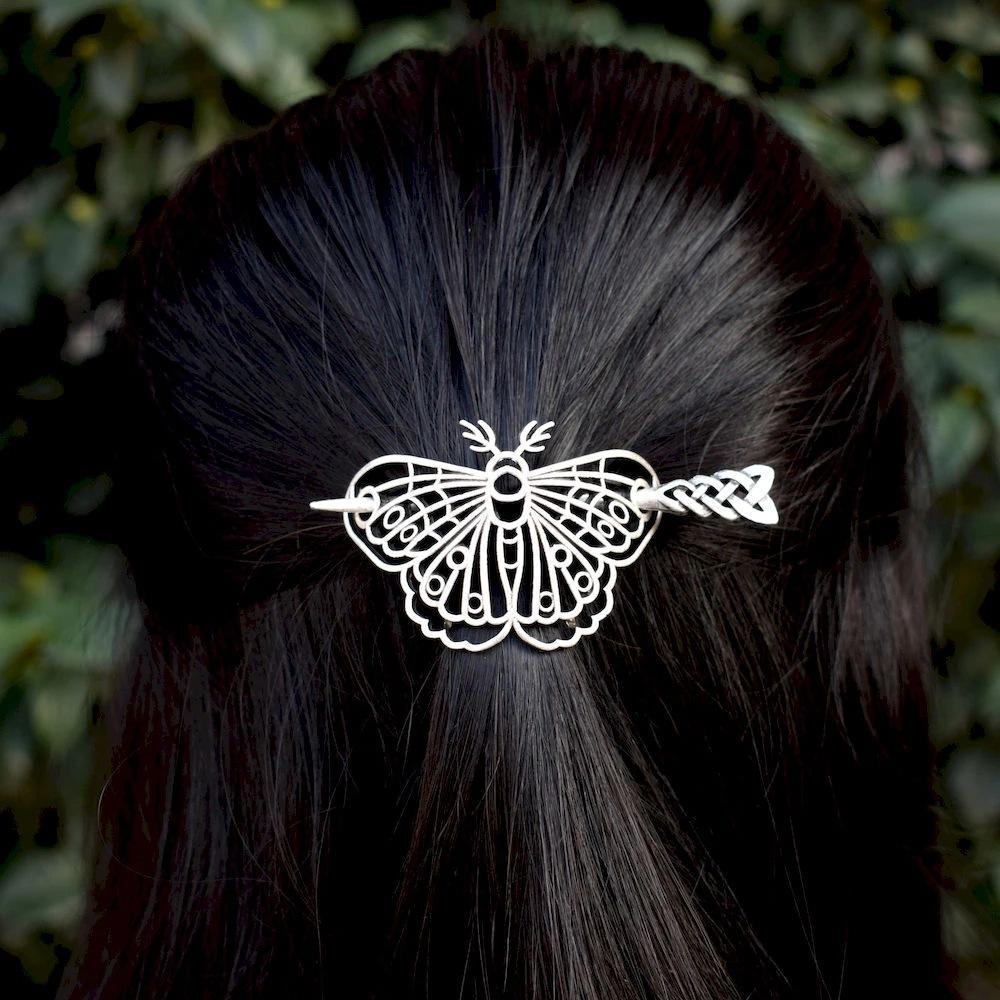 Punk-style Retro Viking Butterfly Alloy Hairpin Parties Music Festivals Cosplay Occasions Fashionable and Personalized Headwear