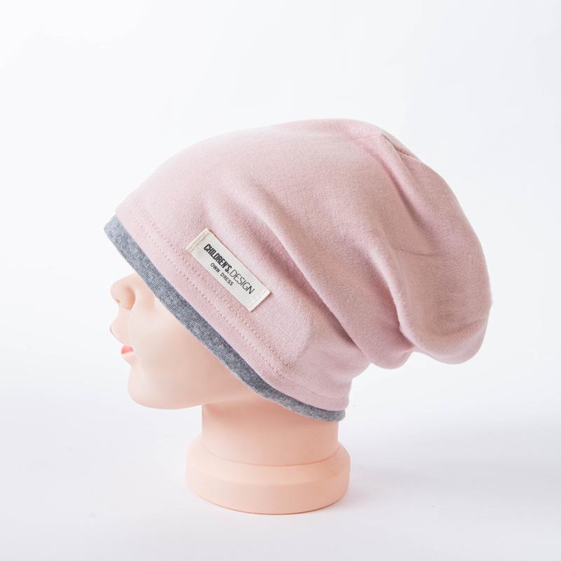 Dwuwarstwowa bawełniana luźna czapka dla dzieci - Ciepła wiatroszczelna czapka jesienno-zimowa dla dzieci w wieku 2-9 lat