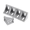 5/10PCS 2020-4040 Aluminum Corner Bracket, L Shape 90 Angle Connector, High Precision CNC Milled for T-Slot Profile Framing
