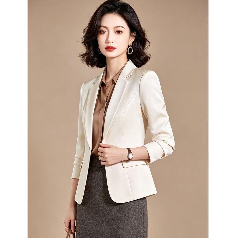 EST+II Women's Slim-Fit Single-Button Blazer