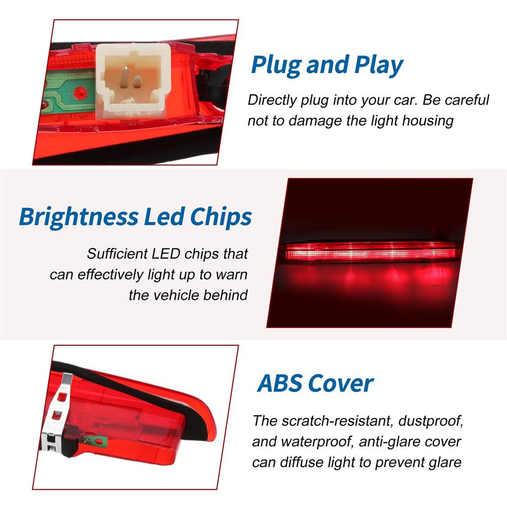 Replacement 26590JD000, 89072564 Rear Third Brake Light For Nissan Qashqai J10