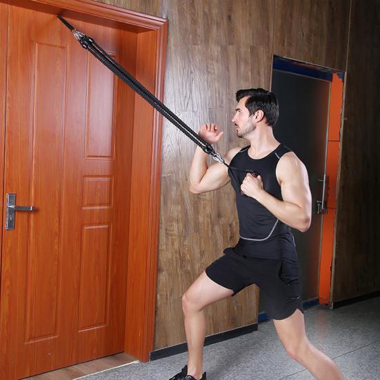 Pedal-Widerstandsband mit Griff, Latex-Schlauch Körper-Dehnungsband, Arm-Bein-Schlankheits-Elastikzugseil, Heim-Trainingsgerät