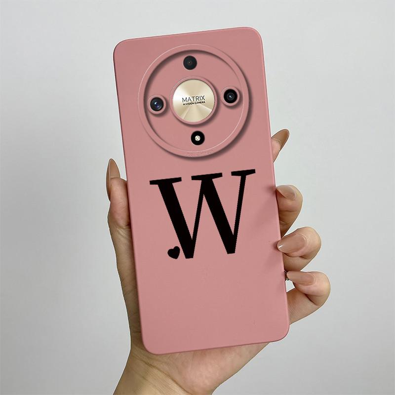 For Honor Magic5 Lite Case Magic 6 Lite Cute Couple Letters Cover Soft TPU Phone Case For Honor Magic6 Lite Magic 5 Lite Bumper