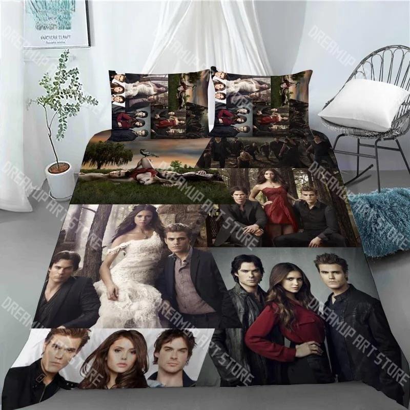 Módní Damon Salvatore Upíří deníky Povlečení Jednolůžko Twin Plné Královna Král Velikost Postele Dětský Pokoj Povlaky na Peřinu Postel