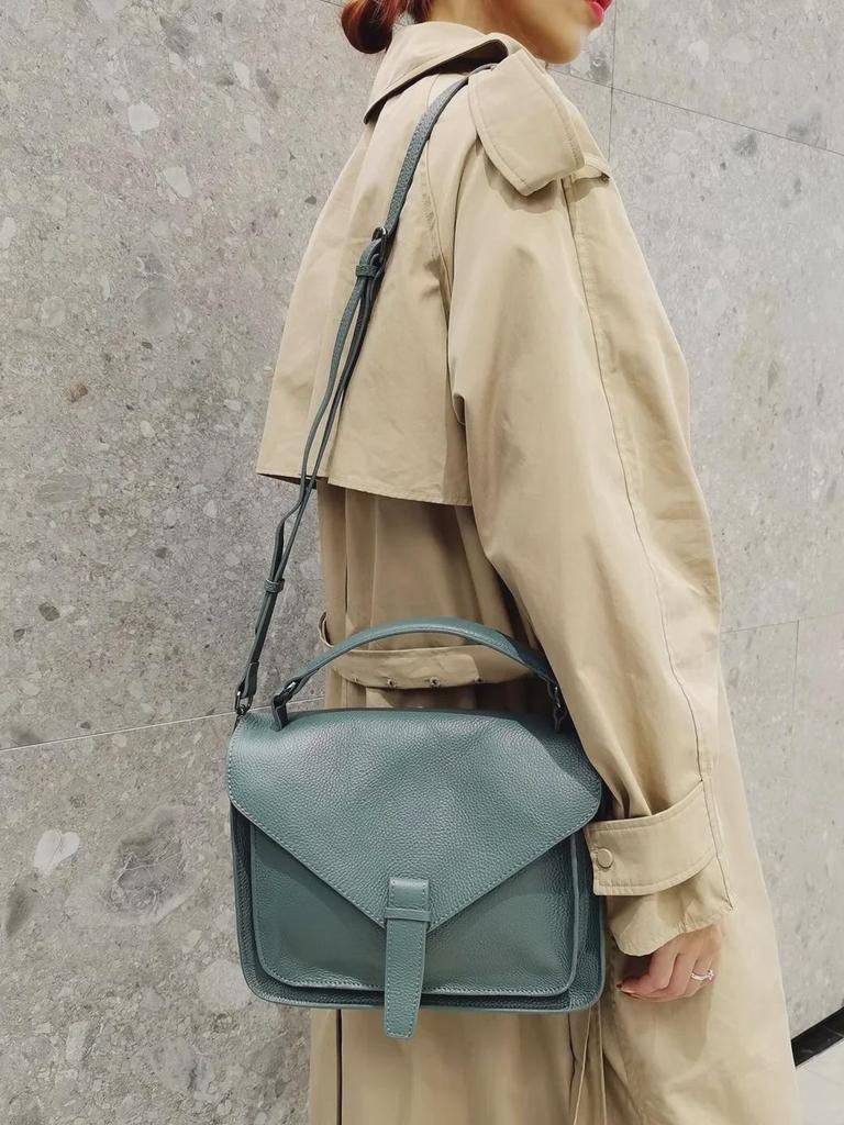 Vintage Genuine Leather Women's Large Capacity Tote Briefcase Bag