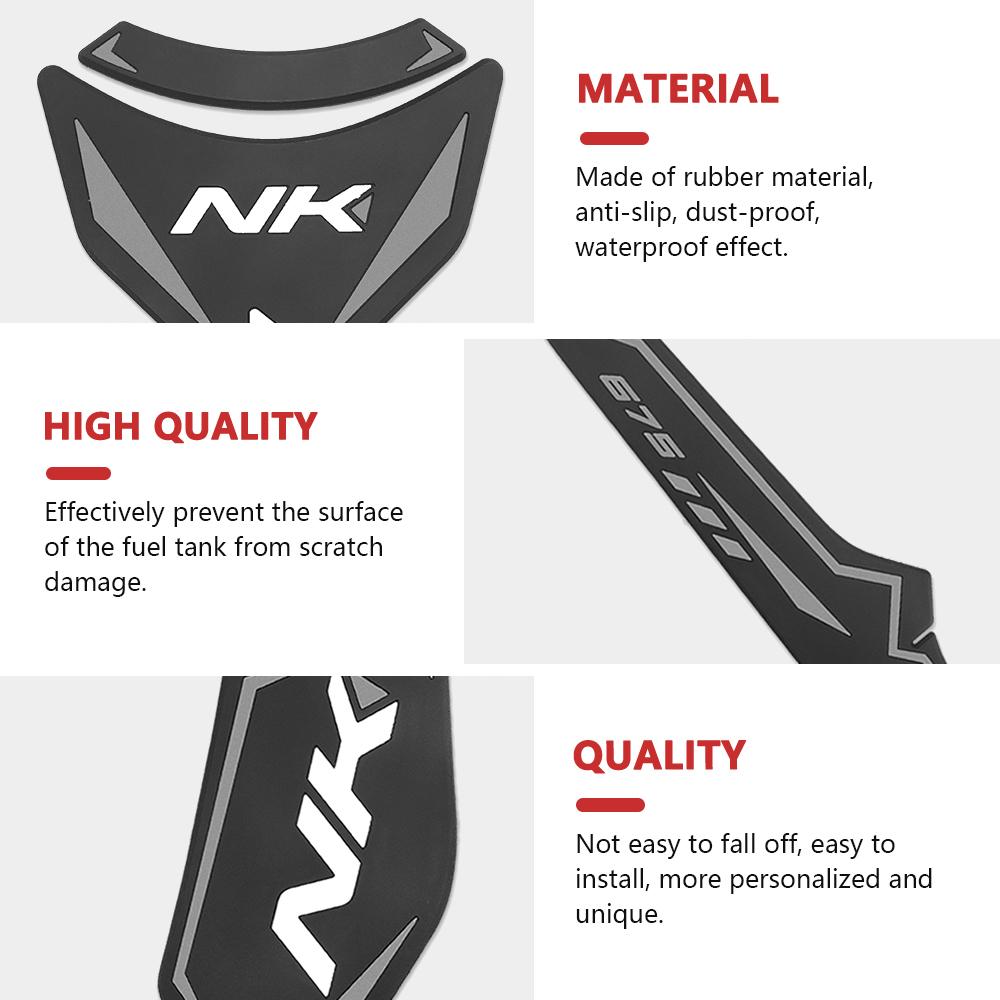FOR CFMOTO 675NK 675 NK 2025 Motorcycle Stickers Rubber Oil Tank Pad Protector Side Non-Slip Protection Decals