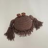 Breathable Kids Knitted Hat Elastic Newborn Headgear Personality Baby Braid Wig Hat  Versatile