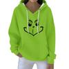 Christmas Hoodies For Women Funny Cute Printed Holiday Sweatshirt Winter Oversized Pullover Tops