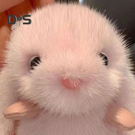 Portachiavi a Forma di Coniglio Ciondolo Coniglio Peluche con Orecchie Lunghe Fascino Bambola Portachiavi Auto Decorazione Borsa Zaino