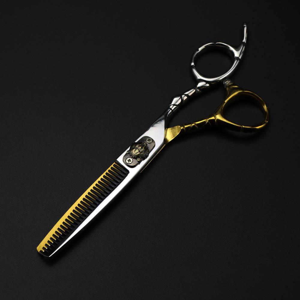 

Профессиональные ножницы из стали 440C 6 для стрижки тигровых волос, филировочные парикмахерские ножницы для стрижки волос, парикмахерские ножницы