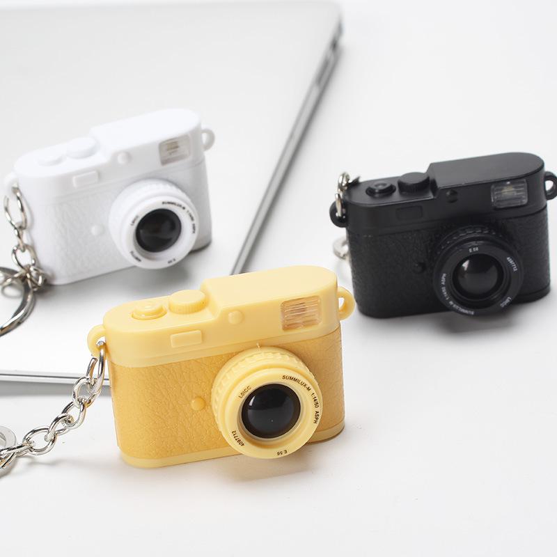 Retro Luminous Sound Camera Pendant Necklace and DIY Phone Case Accessory