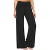 Women's High-waisted Solid-color Drawstring Wide-leg Casual Pants
