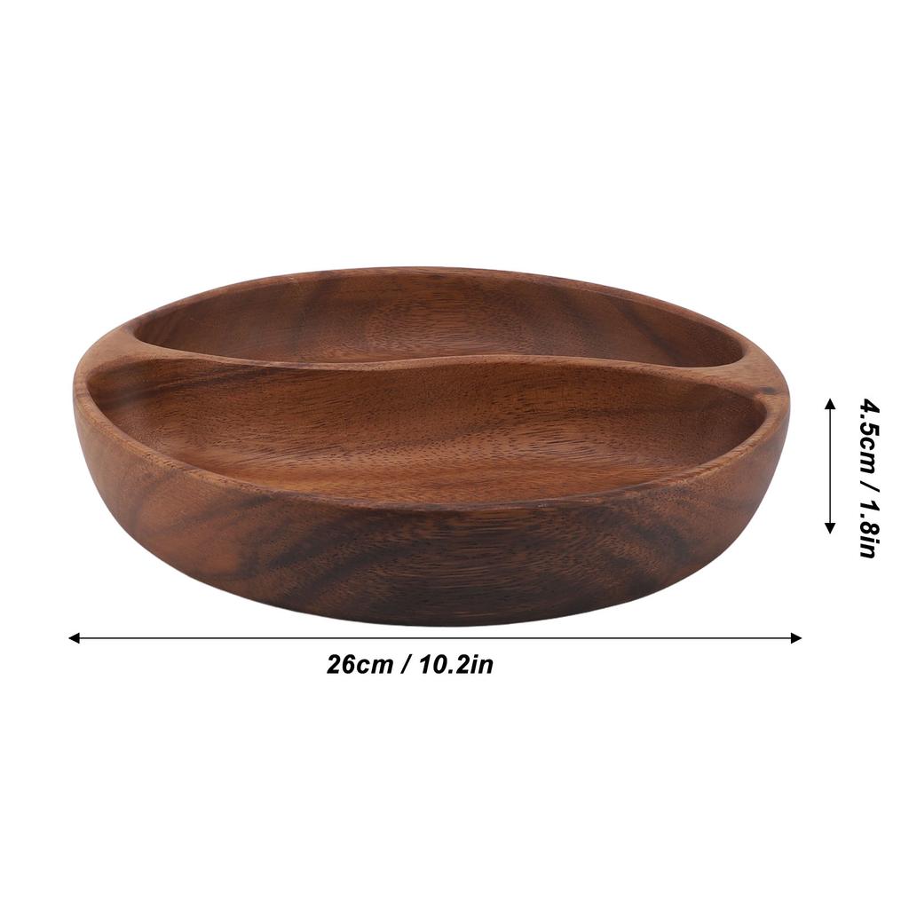 Wooden Snack Plate Eco Friendly Wood Dried Fruit Tray Multipurpose Serving Platters for Salad Dessert Nut for Home Outdoor