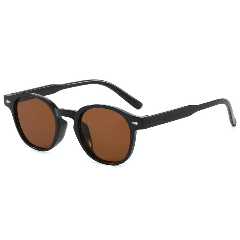 New Korean Round Plastic Sunglasses for Men and Women Fashion Trendy UV Resistant Glasses Outdoor Sunscreen Sunshade Eyewear