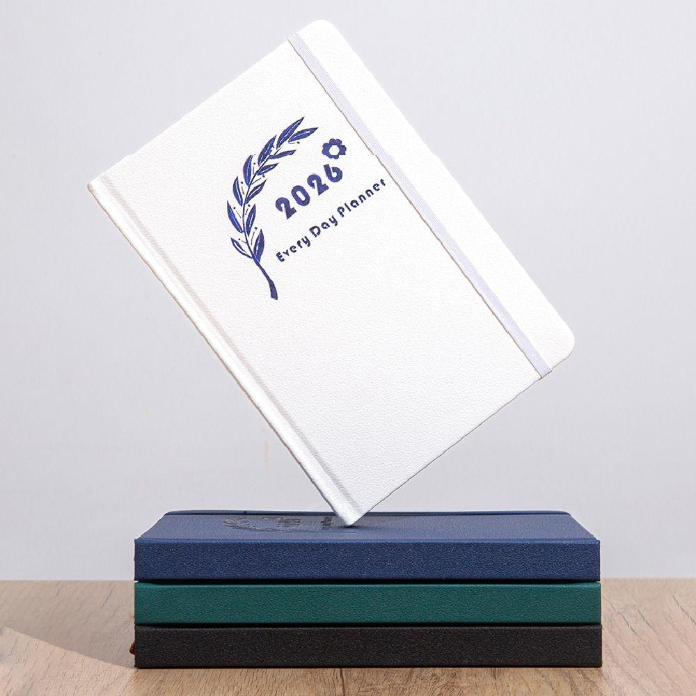 12 Months 2026 Schedule Planner Notepad Wear-resistant Office Work Planner  Stationery