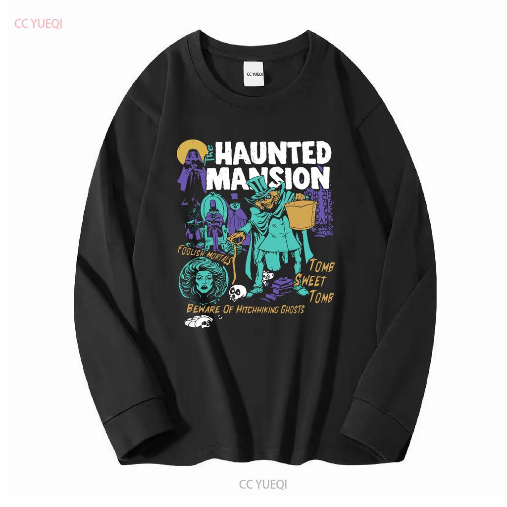 Vintage The Haunted Mansion Ghosts Halloween Spooky Season T Shirt Size S 5XL long or short sleeves vintage Washed fashion