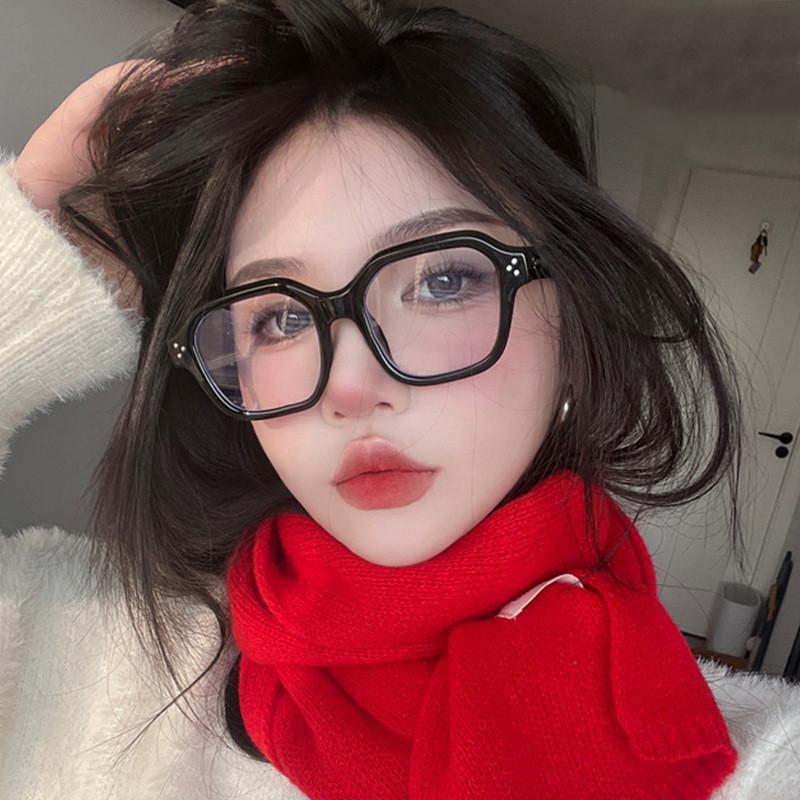 New Retro Square Korea Style Eyeglasses Fashion Student Transparent Computer Glasses Blue Light Blocking Spectacles