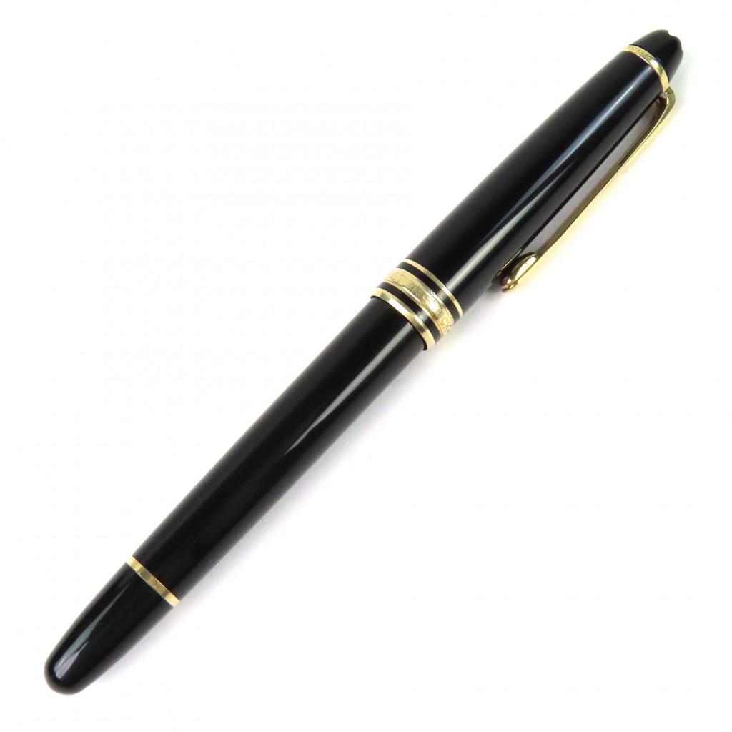 Very Good MONTBLANC Fountain Pen Meisterstück Classic White Star Black 14K Mens Used