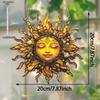 1pc Boho Style Sun Face Suncatcher Bedroom Living Room Window Decor Sun Hanging Decorations Unique Gift, Four Seasons Decoration