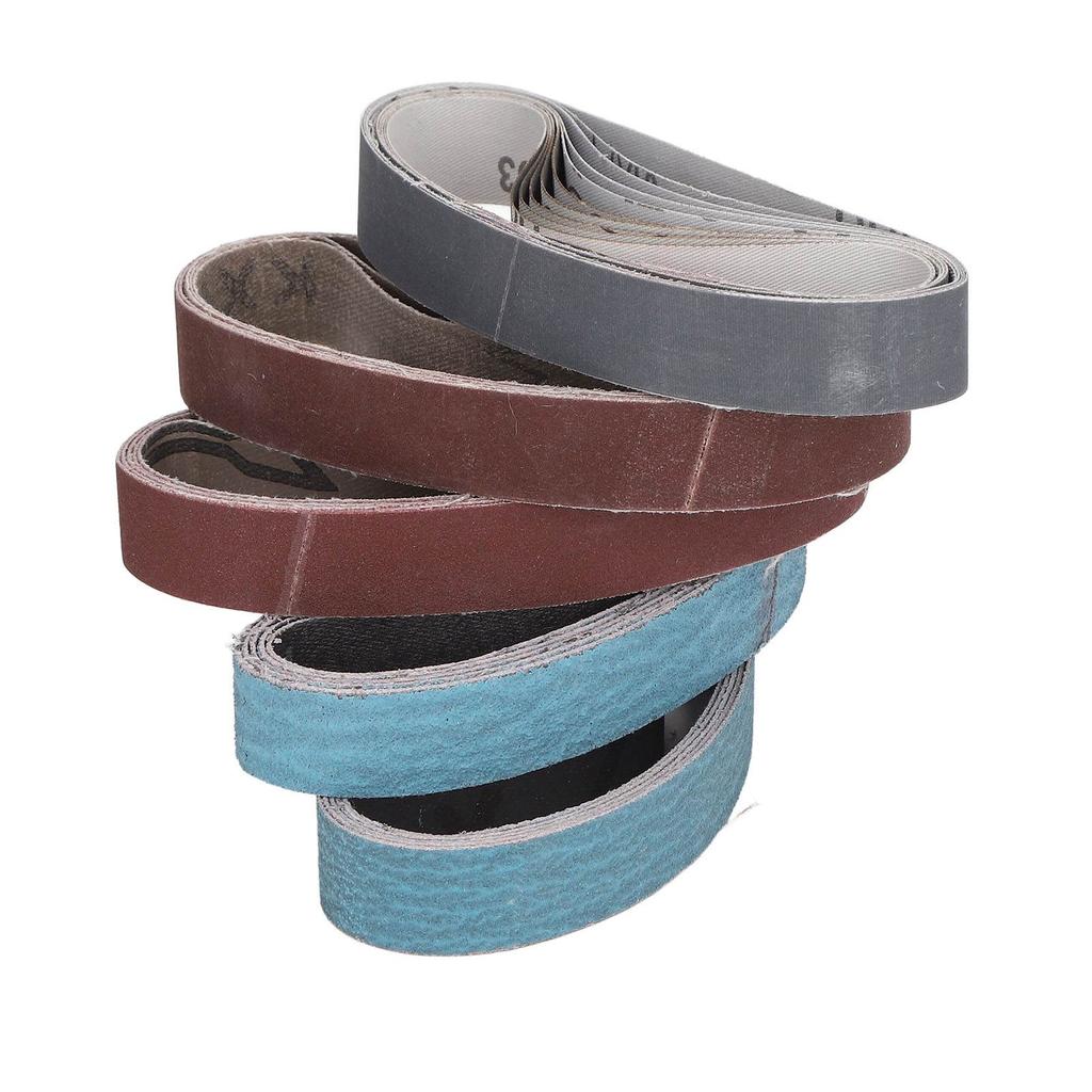 30PCS Sanding Belts Assortment Knife Sharpener Sandpaper Belt Set 80 120 240 400 800 1000 Grit 1 2in 12in