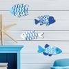 Houten Vissen Muurdecoratie Oceaan Thema Mariene Stijl Nautische Muurkunst Woonkamer Decoratie